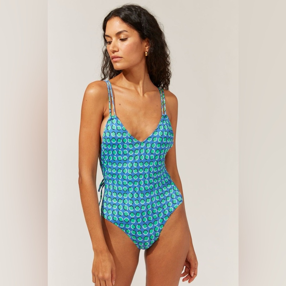 THE LYNN- SWIMMING DOT (LAGUNA BLUE)